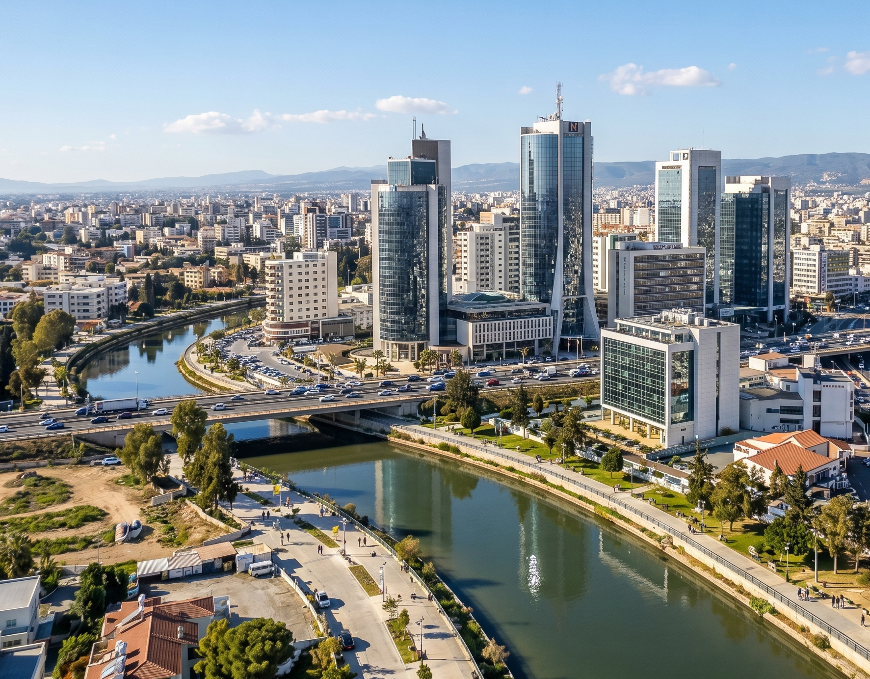 Nikozija poslovni centar Kipar